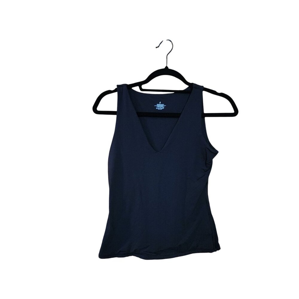 V-Neck Tank Top Womens S Stretchy Casual Lightweight Sleeveless